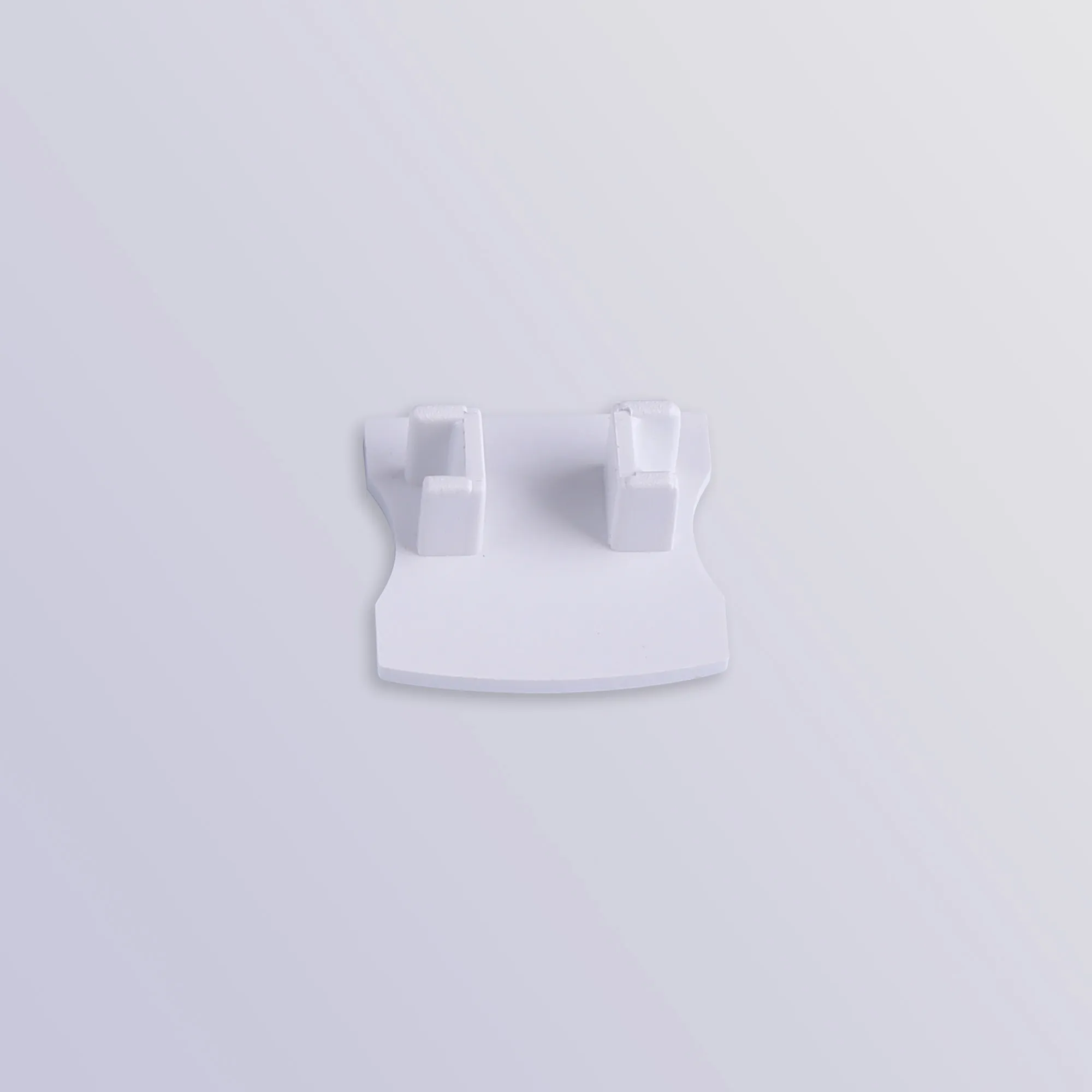 Tiras 17.3 x 15.7mm White Profile End Cap Without Hole (1pc) for M7392 M7398  Mantra Fusion Tiras LED Profile